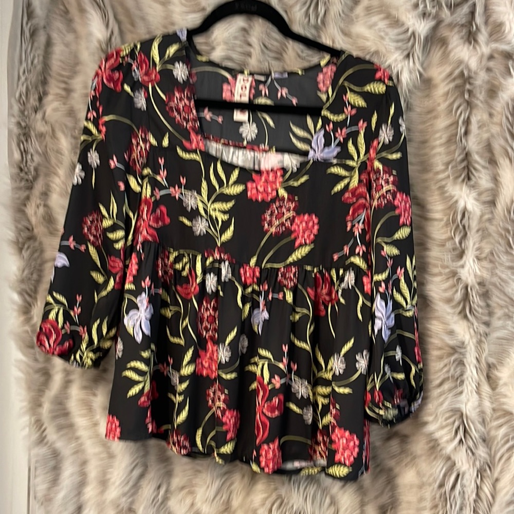 Anthropologie brand Dolan floral blouse worn once